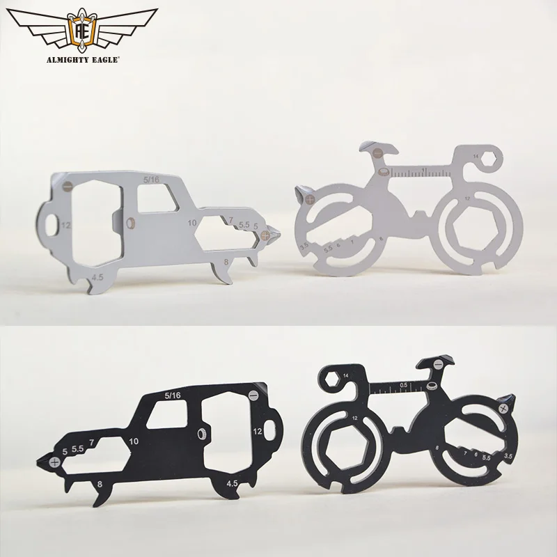 

ALMIGHTY EAGLE EDC Gear Kit Opener Pocket Key Screwdriver Wrench Outdoor Multipurose Belt Cutter Survive Wire Stripper