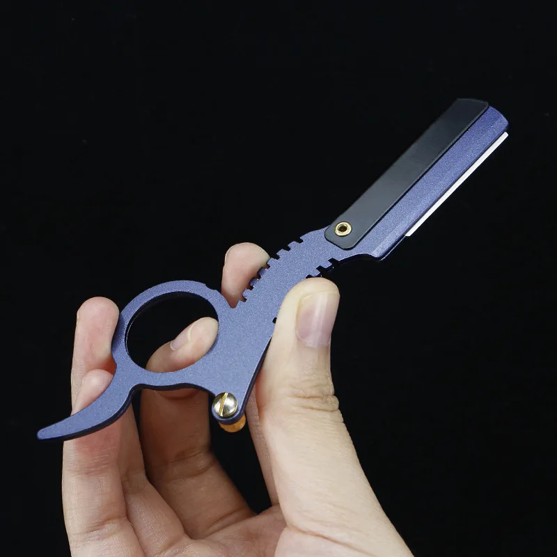 

CestoMen Thumb Razor Holder MIni Shaver Hoder Barber Styling Accessories Portable Shaving Razor Beard Cleaing Tools For Men