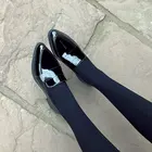 Туфли-лодочки женские с острым носком, офисные туфли-оксфорды, повседневная обувь для работы, топ-сайдеры, черные