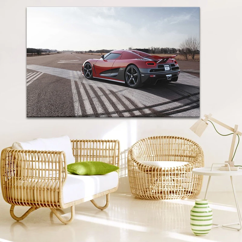 

Koenigsegg Agera Sport Car Canvas Wall Art Home Decorative HD Printed Poster Painting Modern Modular Frame For Living Room