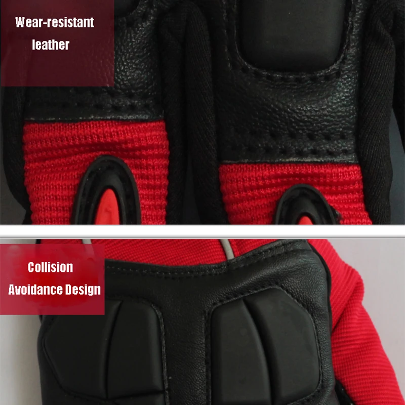 Мужские мотоциклетные кожаные гоночные перчатки велосипедные защитные с