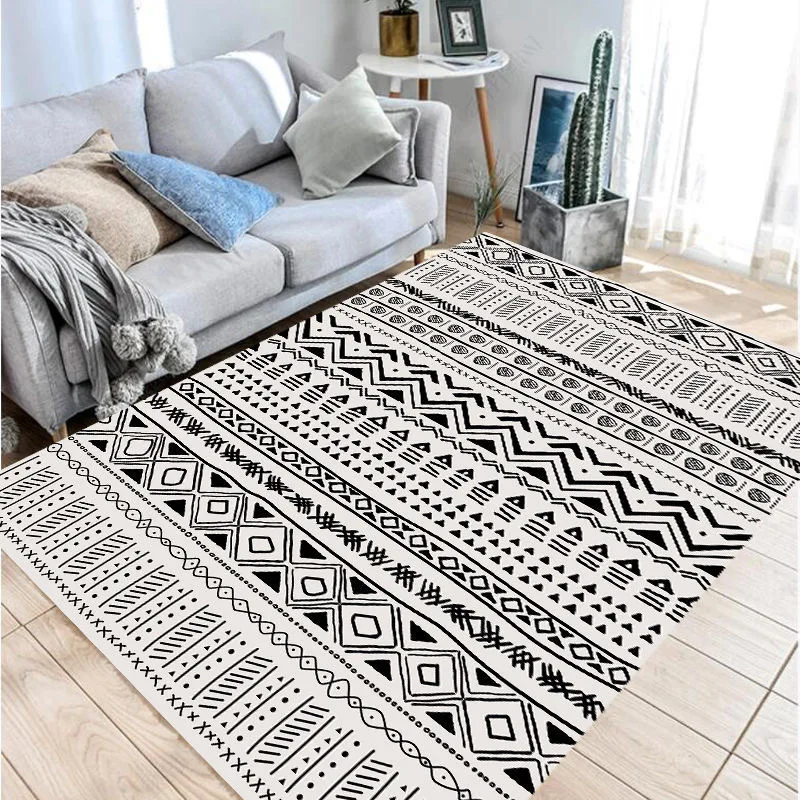 Ковры в стиле бохо Нескользящие Коврики для спальни гостиной кухни с
