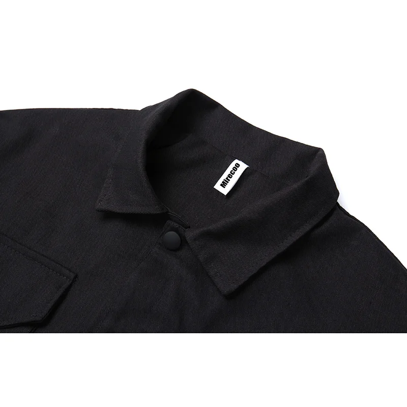 Грузовой куртка Для мужчин многофункциональные карманы s отложной воротник в