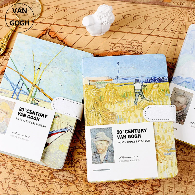 Ван Гог Картина маслом из искусственной кожи Обложка В Твердом Переплете Тетрадь