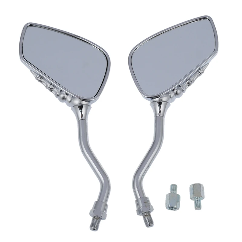 2 шт. зеркальный боковой пластиковый АБС хромированный каркас для