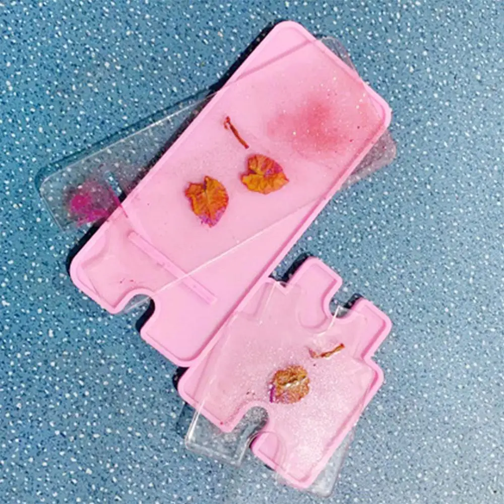 

1 Set DIY Crafts Cellphone Holder Silicone Mould Smartphone Bracket Making Tools Mobile Phone Stand Epoxy Resin Mold