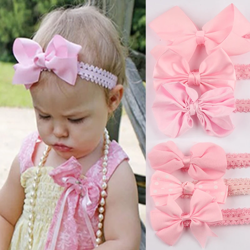 

Baby Hairclips Baby Girls Mesh Bow Lace Headband Soft Cute Elastic Headband Bangs Hairpin Kids Headwear Toddler Hair Accessories
