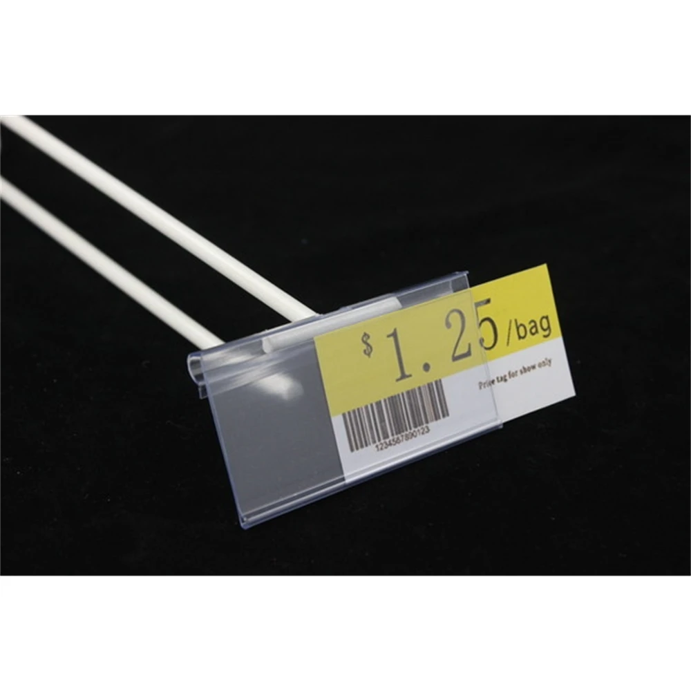 100x42 мм прозрачный держатель для ценников пластиковый этикеток полоса с именем