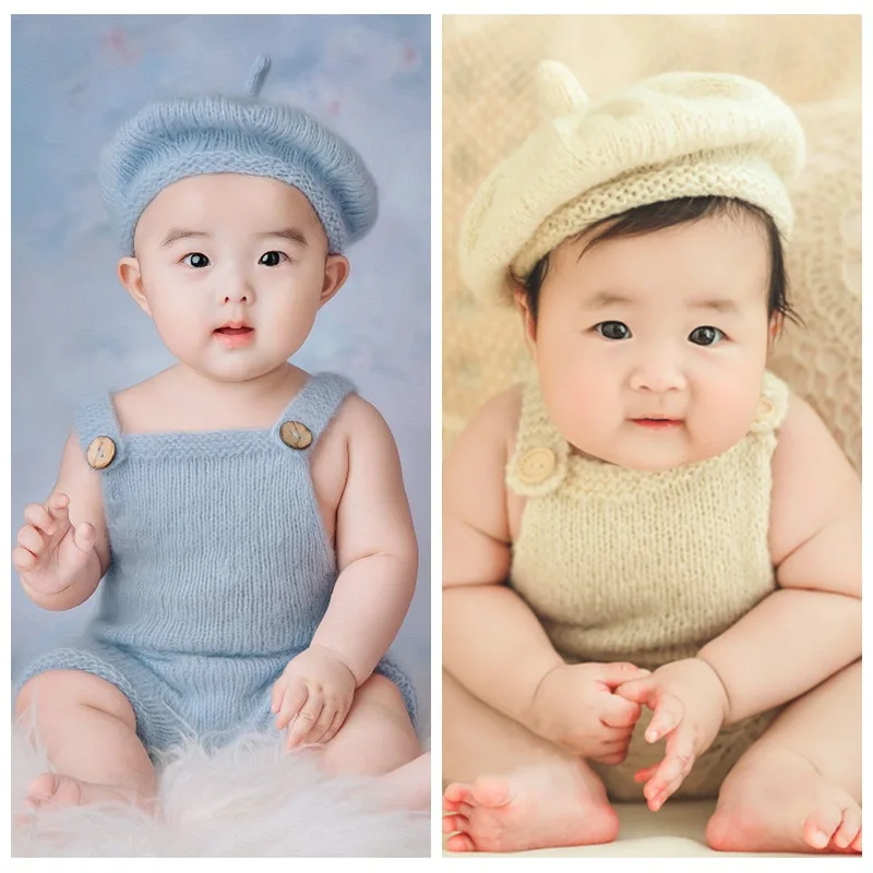 Accesorios de fotograf&iacute;a para reci&eacute;n nacidos, boina, pantalones y sombrero para beb&eacute;s, Accesorios para reci&eacute;n nacidos-0
