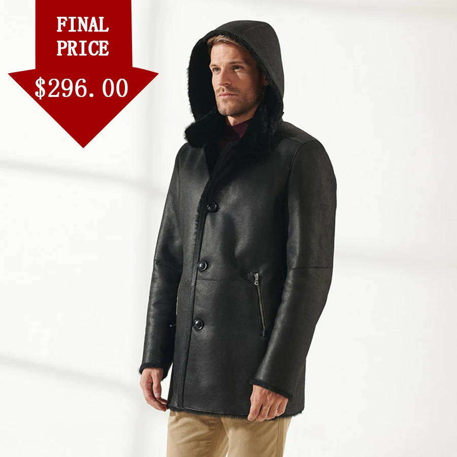 

Зимняя куртка с капюшоном из овчины, дубленка, модная меховая верхняя одежда, Новое поступление 2021