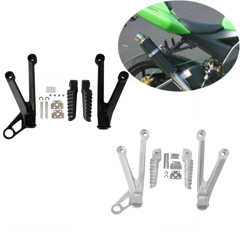 Мотоциклетные Задние подножки кронштейны для Kawasaki ZX10R 2004 2005 ZX 10R 04