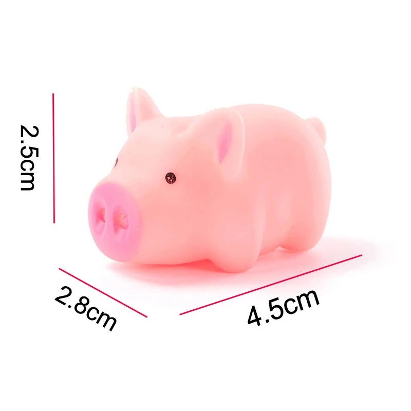 

Dog toys cute rubber pig pet toy baby play cartoon mini pig squeeze sound squeak bath toy baby toy children gift