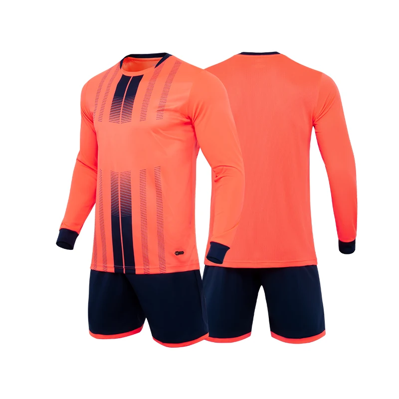 MB-8607 Custom Boys Girls Socce Jersey long sleeve set Adult Kid Plain Football Cheap Children Soccer Uniform Set | Спорт и