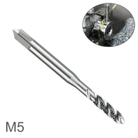 1 piece m5 tap drill bit square shank high speed steel screw thread tap drill bit for woodworking plastic aluminum hss drill bit