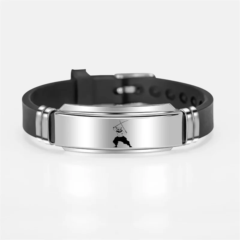 

2021 Hot Anime Demon Slayer Kimetsu No Yaiba Blade Of Ghost Bracelet RengokuMetal Bracelets Cosplay Fans Jewelry Gifts