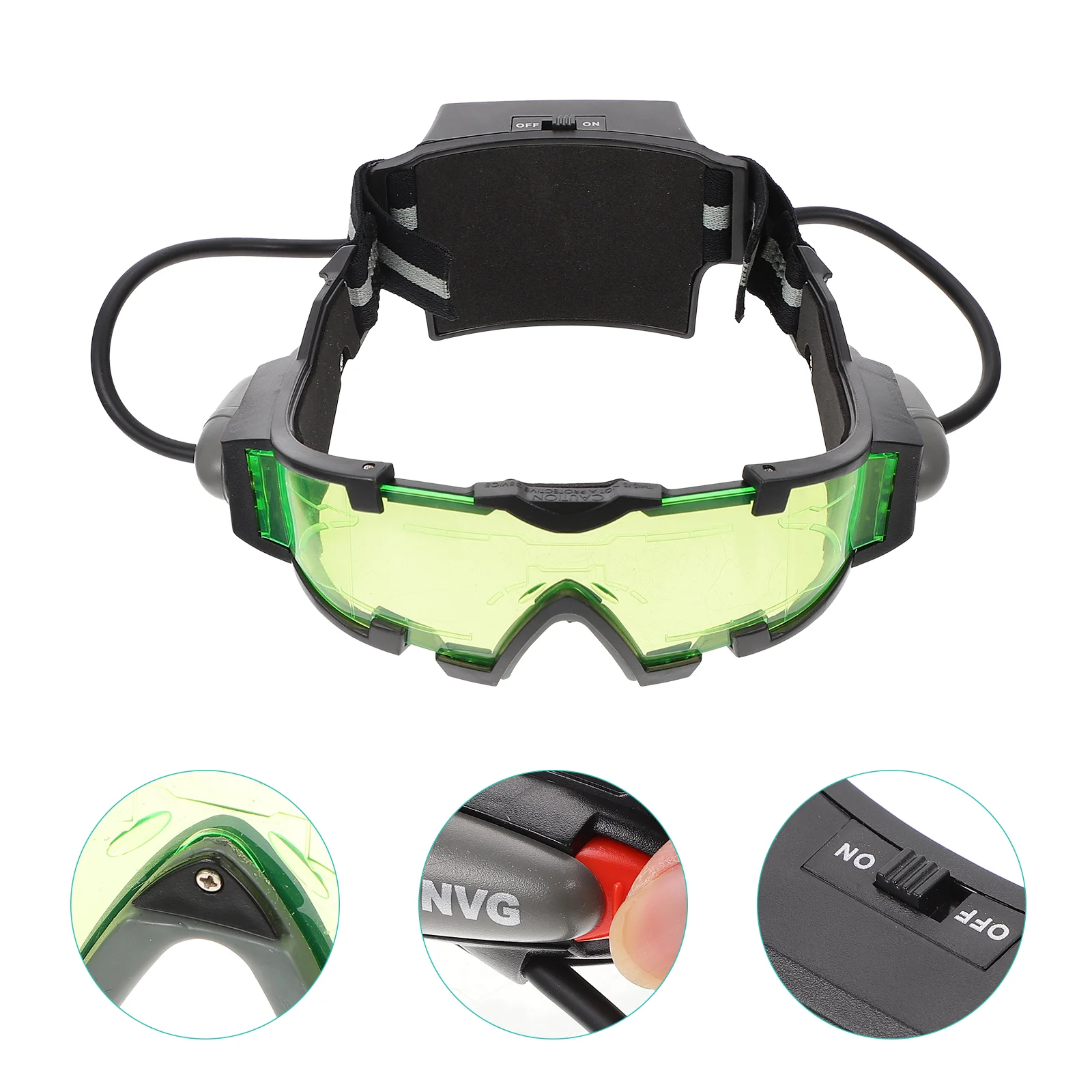 

1pc Professional Protective Glass LED Goggle for Bicycling Outdoor Sports