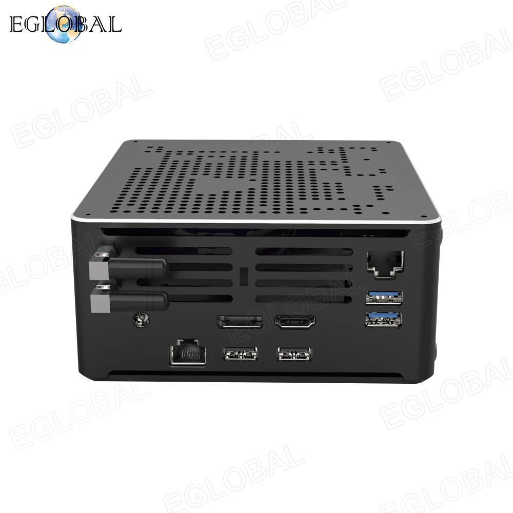 Игровой мини-ПК Eglobal Coffee Lake Intel Xeon 6 ядер 12 потоков 2 9 ГГц 2LAN + DP1.2 HDMI2.0 4K 60 Гц