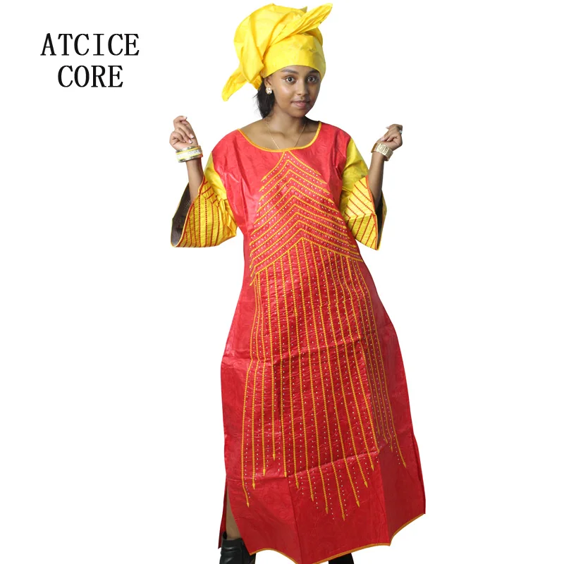 Африканские платья для женщин модный дизайн новое платье с вышивкой в