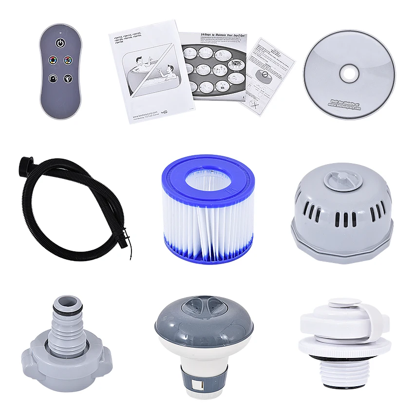 Надувная Ванна 196*66 см круглая для взрослых портативная ванная семейный