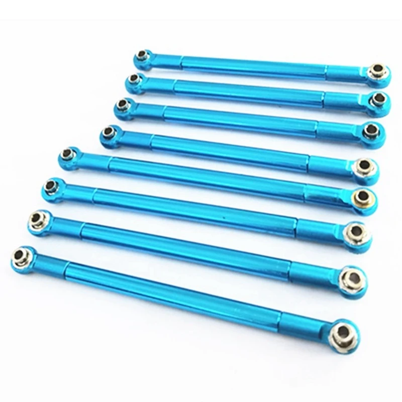 

for MN86S MN86 MN86KS MN86K MN G500 Upgrade Parts 8PCS Metal Pull Rod Link Rod Linkage 1/12 RC Car Accessories