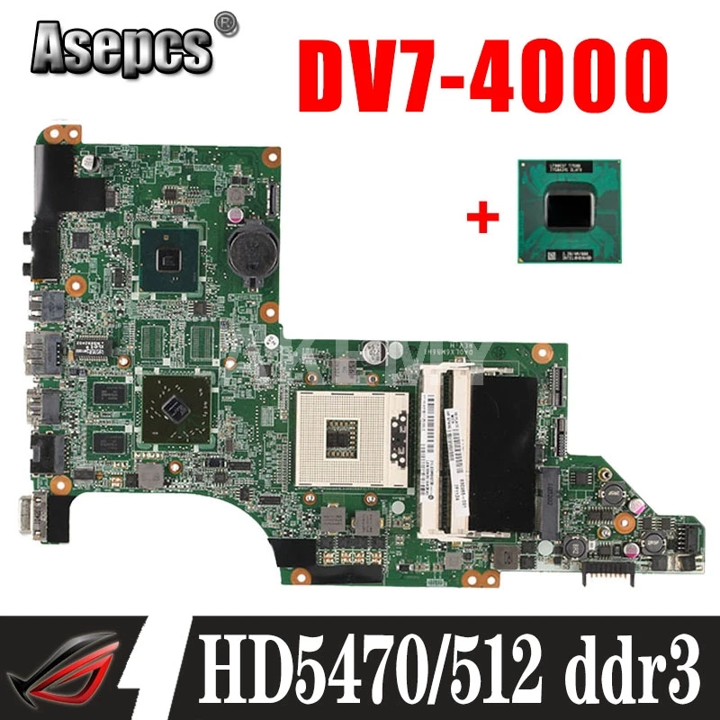 

Asepcs материнская плата для ноутбука hp pavilion DV7T DV7-4000 609787-001 hm55 ATI HD5470/512 ddr3 DA0LX6MB6H1 DA0LX6MB6F2