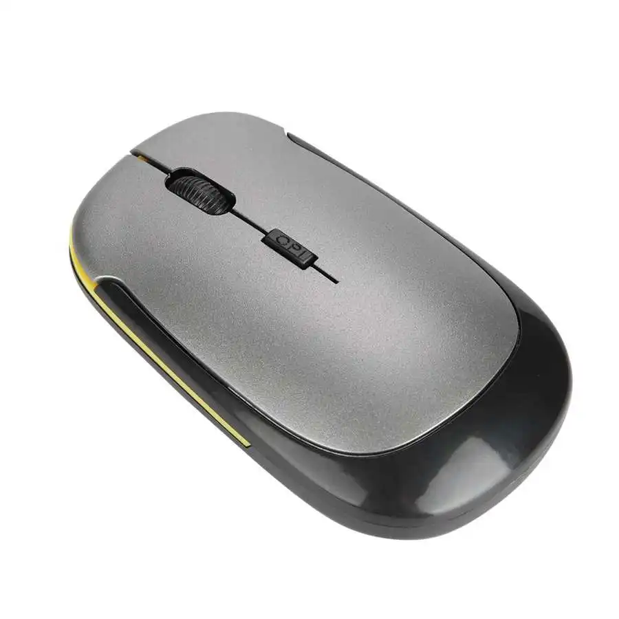 Мини USB 2 4G Ультра-тонкая беспроводная оптическая эргономичная мышь 1200 точек/дюйм