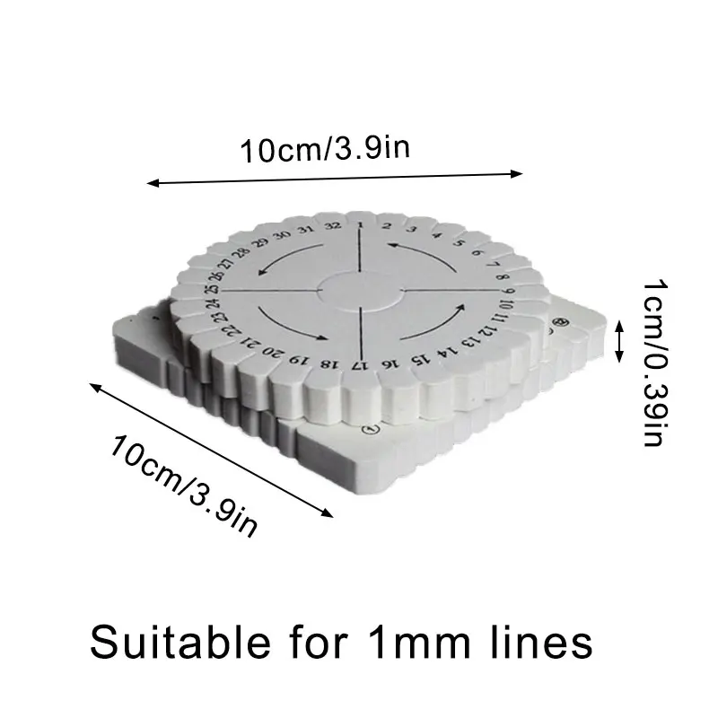 5 шт./компл. DIY Плетеный EVA белый круговой вязальный станок инструмент 10 см Kumihimo