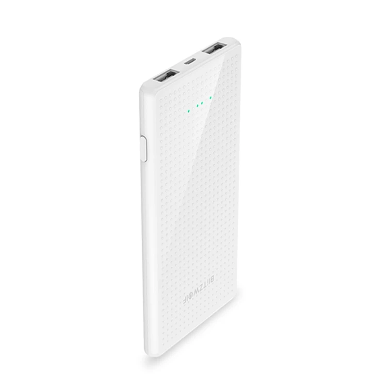 BlitzWolf BW-P7 5000mAh тонкий дизайн USB банк питания для iPhone 11 Pro X XS Max 8 Plus для samsung S9/S9+ S8 Note 9-белый