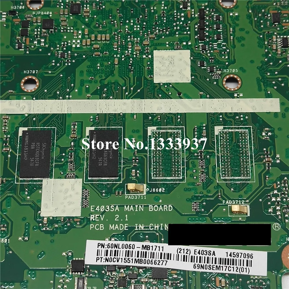 Материнская плата для ноутбука ASUS E403SA E403S 2 1 N3700 SR29H | Компьютеры и офис