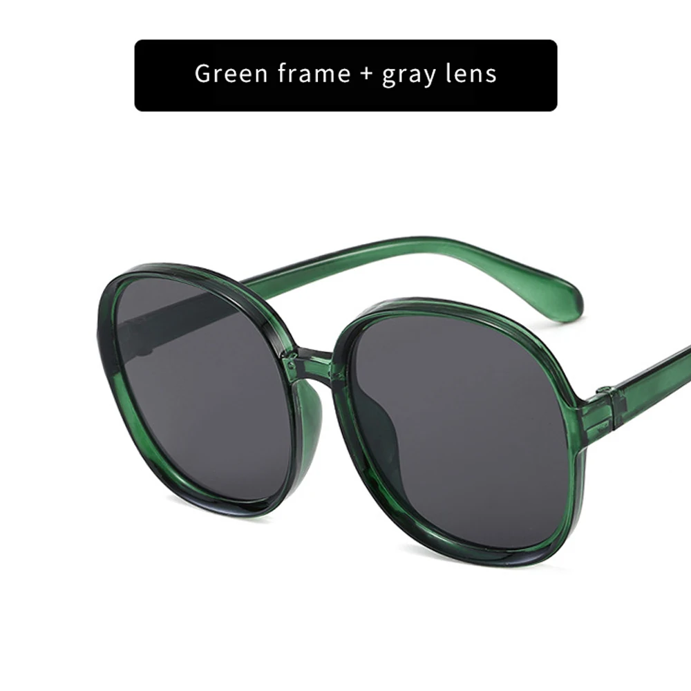 Black round oversized sunglasses ladies big frame bright female mirror unisex gradient hip-hop shadow | Аксессуары для одежды