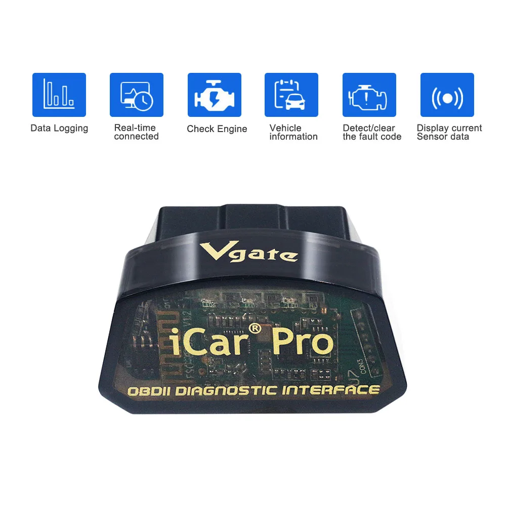 Автомобильный диагностический сканер Vgate iCar Pro Bluetooth 4 0/Wi-Fi ELM327 OBD2 для Android/IOS Elm 327