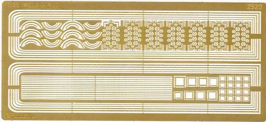 

Сварные бусины для резервуаров, металлический аксессуар, масштаб 1/35