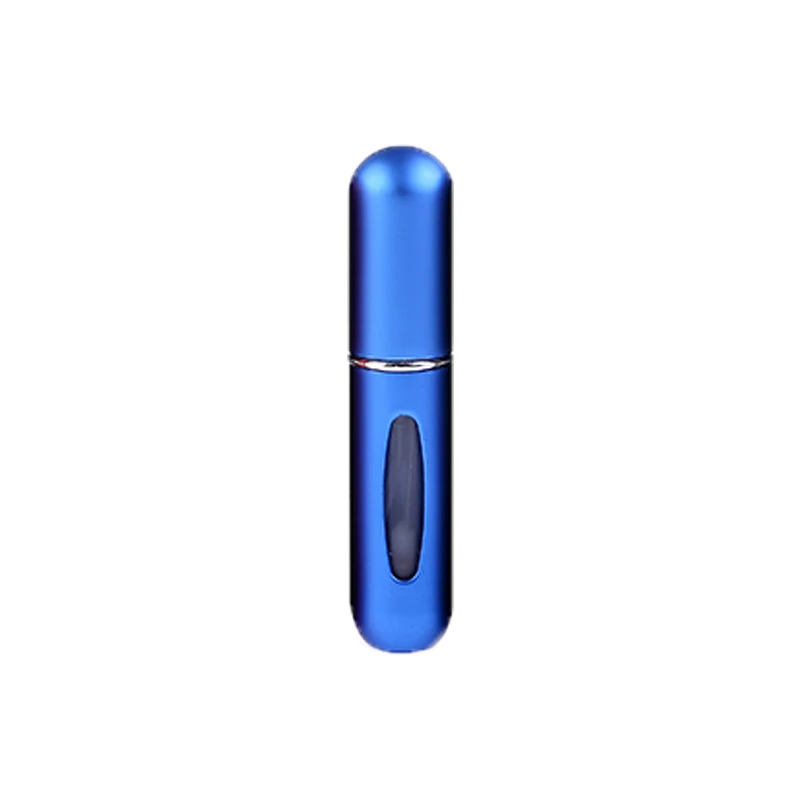Blue 5 мл портативный мини алюминиевый парфюм многоразовый флакон многоцветный косметический спрей для наполнения дна самолетом распылитель путешественник для женщин - Цвет: Blue