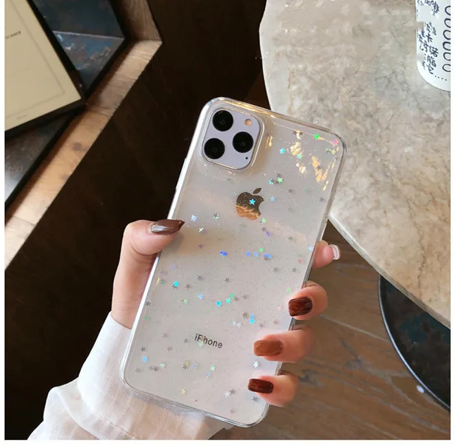 Лак Блеск Bling луна звезды планета чехол для телефона для iphone 11 11Pro Max XS Max XR X 6S 6 7 8 Plus задняя крышка Чехлы с принтом из мультфильма