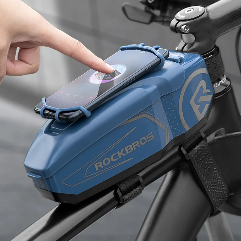 

Bicycle Bag Raincover Bike Phone Holder Bag Waterproof Bicycle Basket 4-6.5' Front Phone Bag Moto Bicycle Accessories