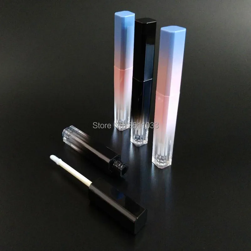 3 5 мл розовый синий градиент пластиковый для губ блеск трубка кассик черный