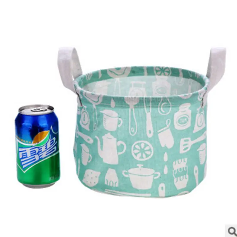 Корзина для хранения DIY рабочего стола для Складывания Белья игрушки коробки для хранения нижнее белье косметический Органайзер для белья корзина 17x14 см S08