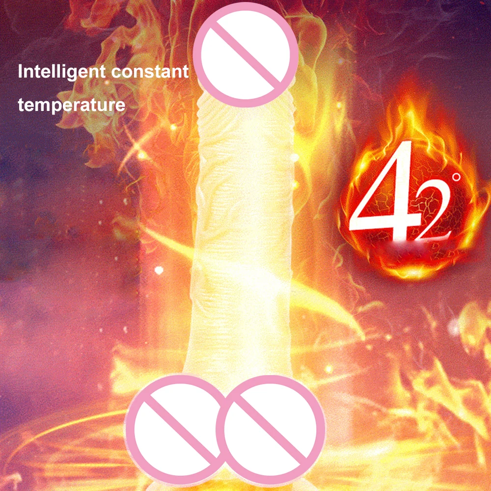 Telescopic Vibrating Thrusting Realistic Dildo Female Masturbation With Suction Cup Heating Penis Wireless Remote Dick For Women | Красота и