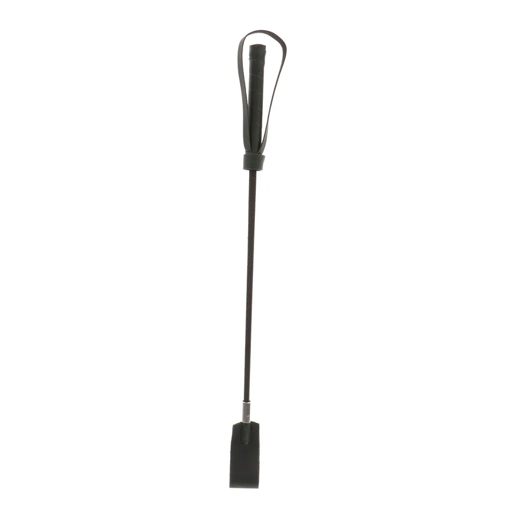 

Soft PU Leather Riding Crop with Hanging Handle Flogger Horse Whip 45cm