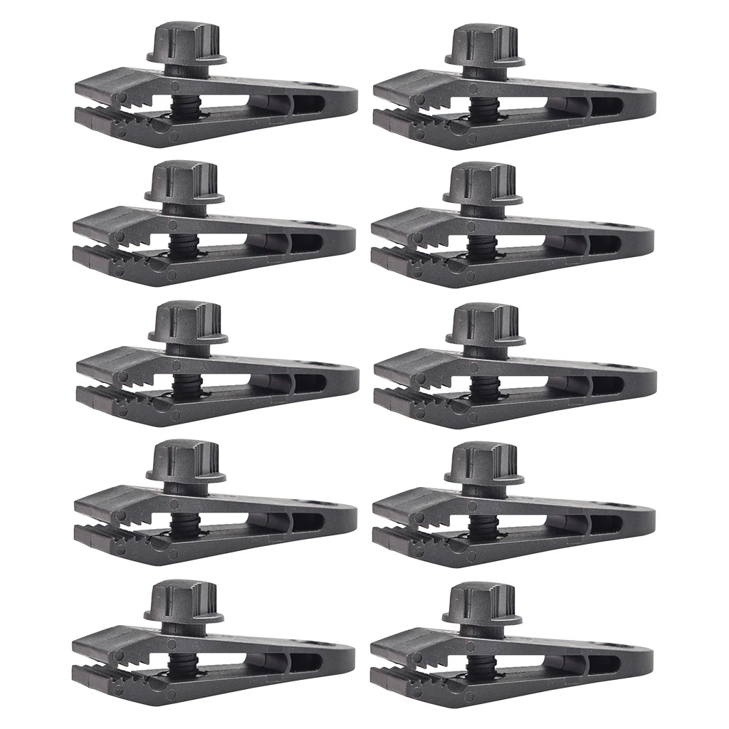 

10x Tarp Clips Tent Clamps for Tarps Outdoor Camping Swimming Pool Covers