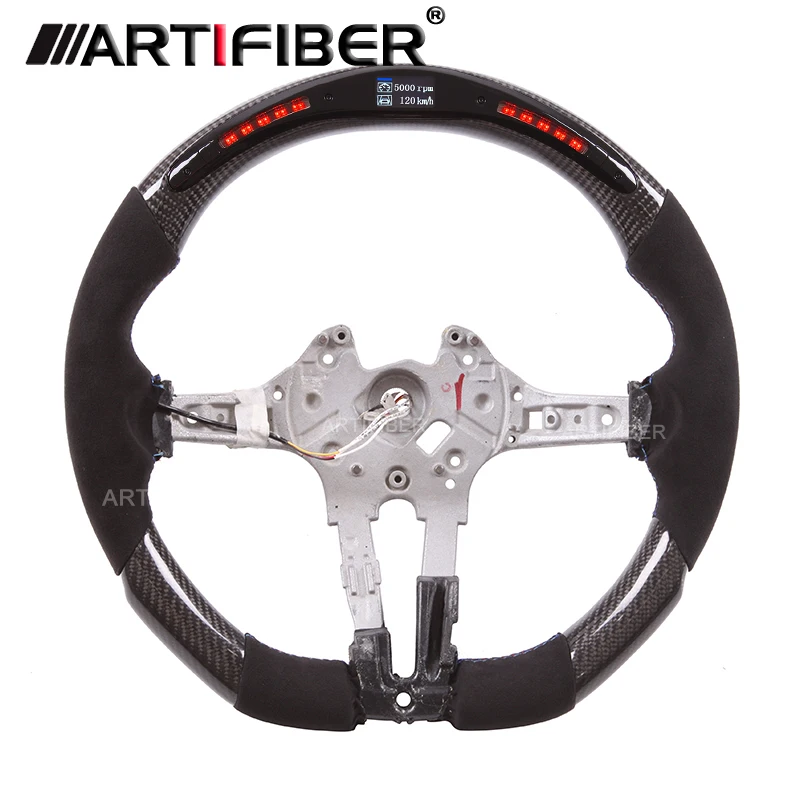 

LED Steering Carbon Fiber Wheel with LED for BMW 3 Series 4 Series 5 Series X1 X3 X5 X6 F34 F20 F21 F25 X5 F20