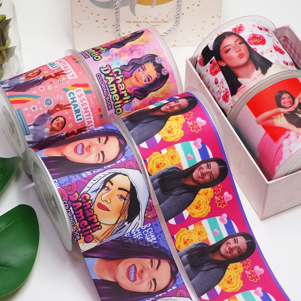 

Бесплатная доставка 3 дюйма 75 мм Мультяшные печатные корсажные ленты для бантов от поставщиков крафт 52605