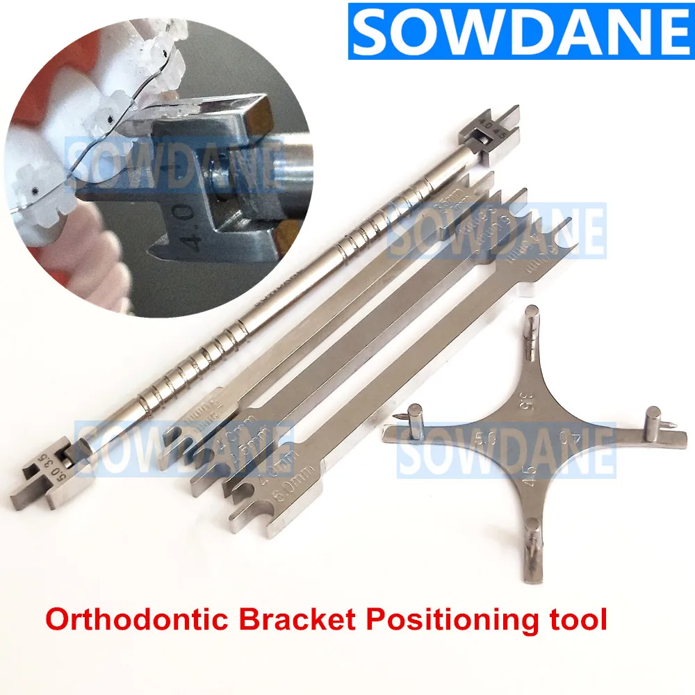 Стоматологический ортодонтический скобный кронштейн позиционирование высота