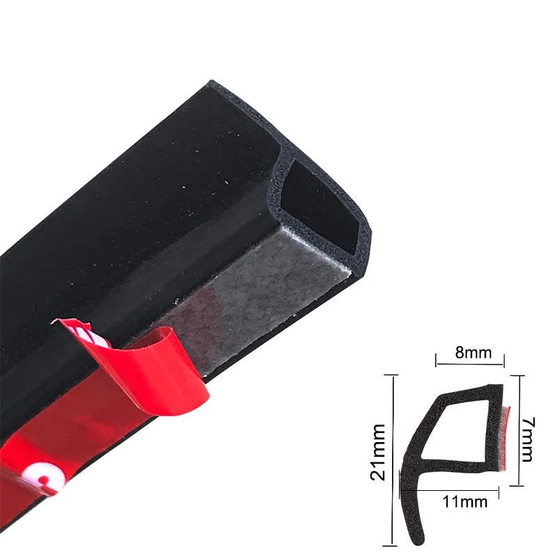 2Meter D Z P B Type Car Rubber Seal Sound Insulation Weatherstrip Edge Trim Noise Door Sealing Strip | Автомобили и мотоциклы