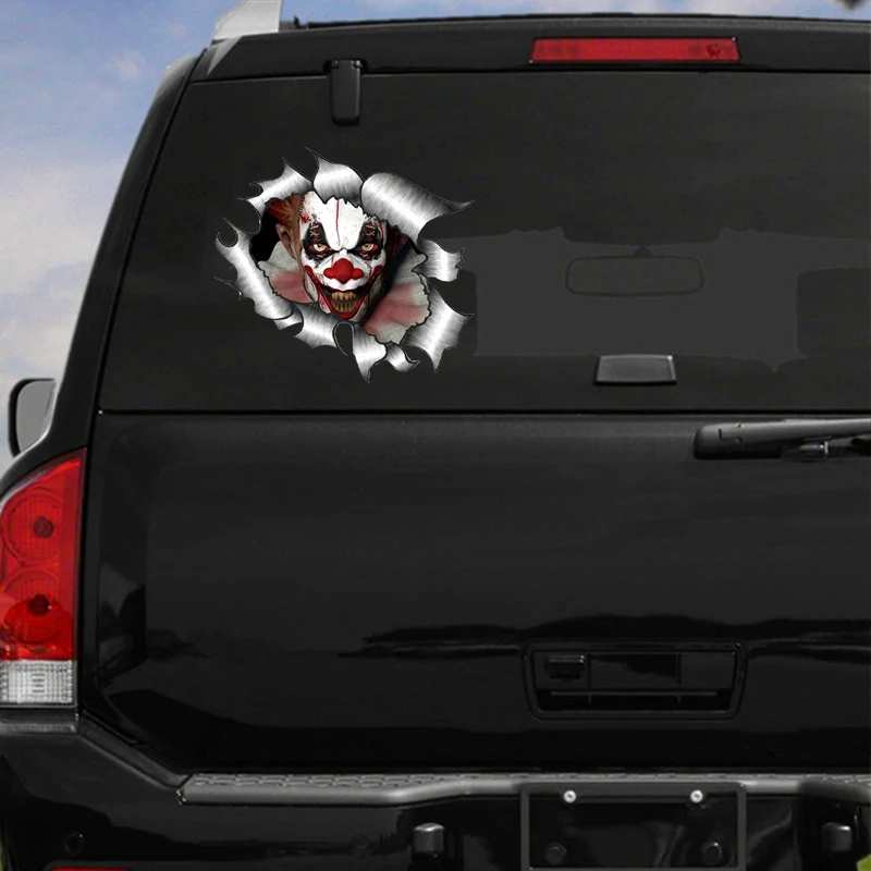 

Hot Creative 3D Monster Car Sticker Windshield Bumper Motorcycle Decal High Quality Vinyl Cover Scratches Waterproof PVC 12x13cm