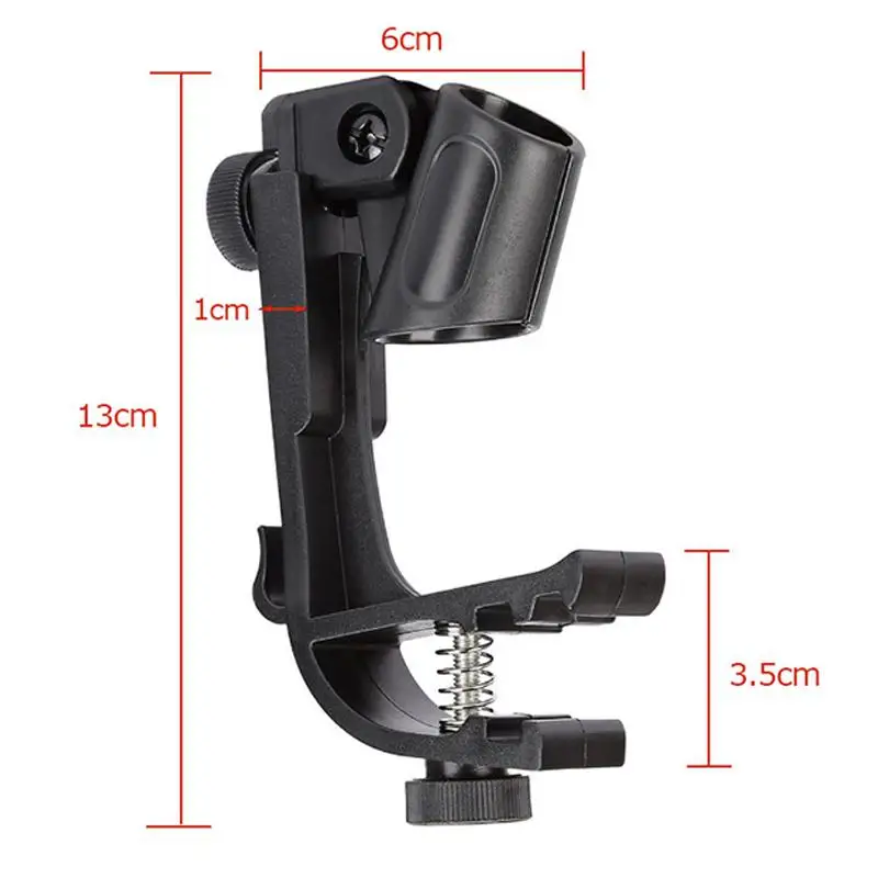 2 шт. Регулируемый зажим для барабана Rim Shock Mount микрофон Микрофон зажим держатель R20