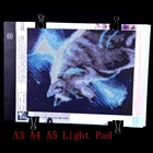 Алмазная живопись A5A4A3 USB светодиодный лайтбокс светодиодный планшет для рисования цифровая графика электронная супертонкая 5d Diy художественная панель с подсветкой