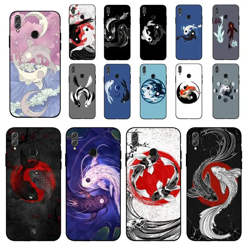 

MaiYaCa Yin Yang Koi Fish Phone Case for Huawei Honor 10 i 8X C 5A 20 9 10 30 lite pro Voew 10 20 V30