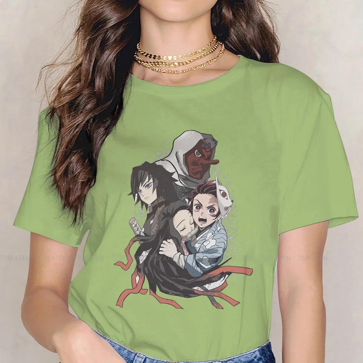 

Demon Slayer Kimetsu No Yaiba Crewneck TShirts Kimetsu no Yaiba Essential Print 4XL 5XL Woman's T Shirt Hipster Clothing