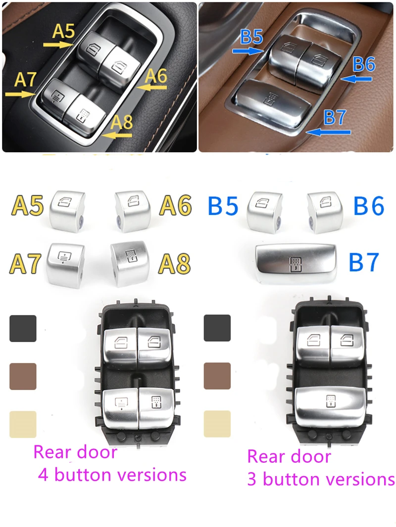 

For Mercedes-benz E-CLASS 2016 2017 2018 2019 2020 2021 Power Window Switch Control Button